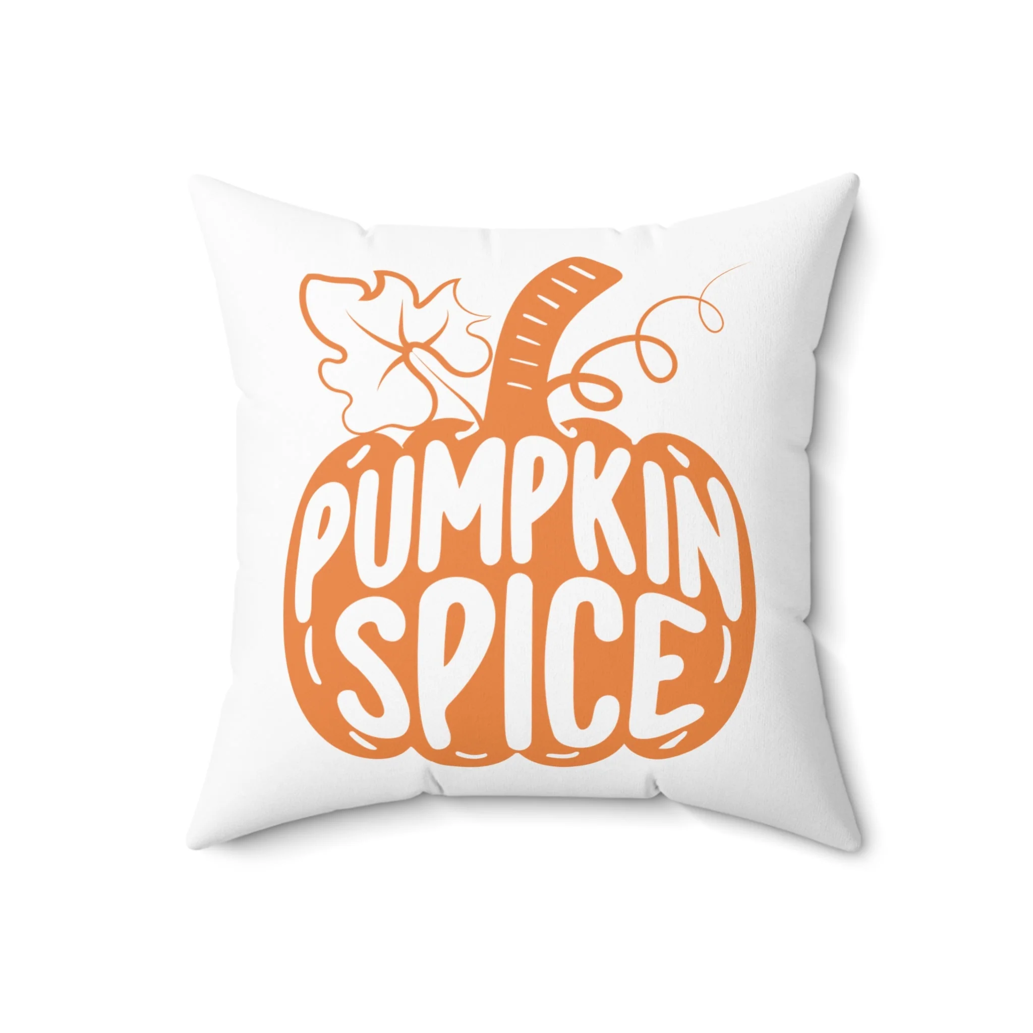 Cozy Pumpkin Spice Fall Throw Pillow – 18" x 18" - Image 4