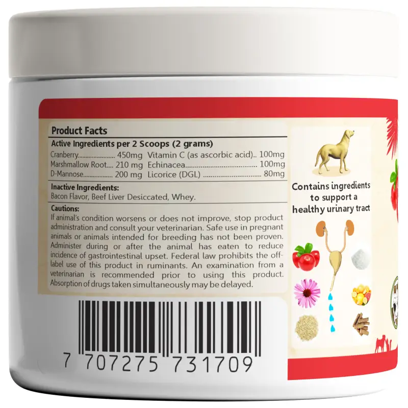 Cranberry for Dogs. Urinary Tract Support. 100 Scoops - Image 9