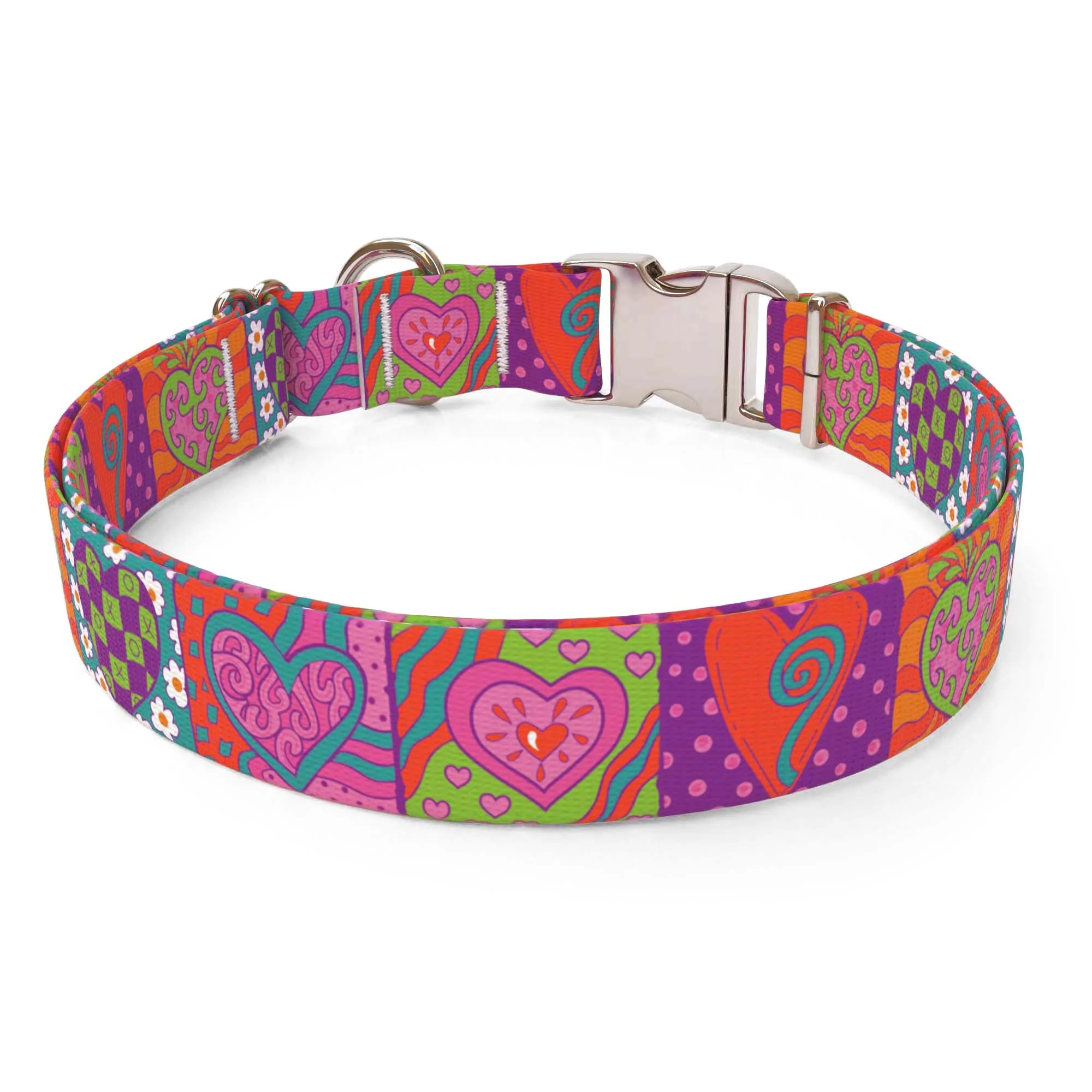 Crazy Hearts Dog Collar - Image 2