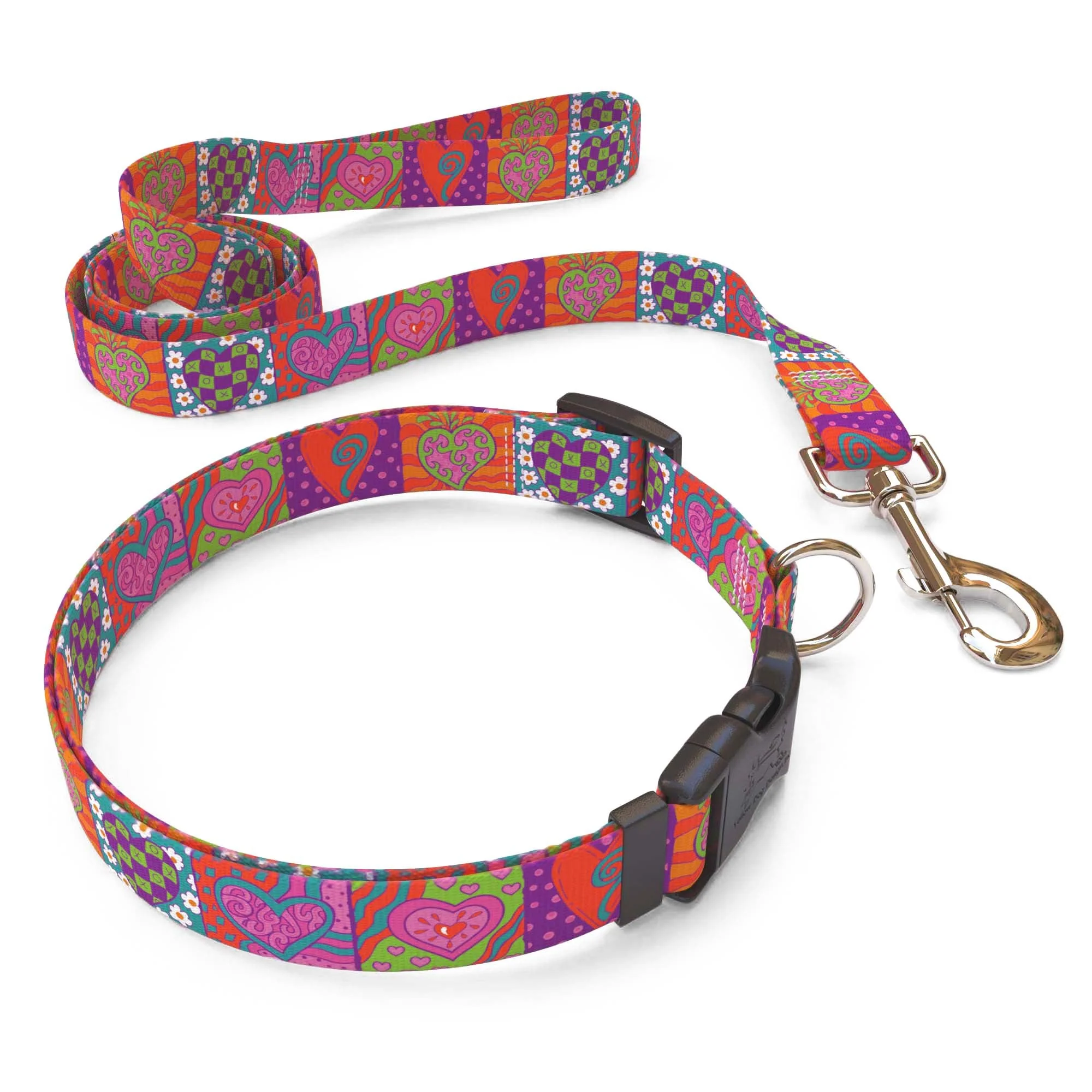 Crazy Hearts Dog Collar - Image 4