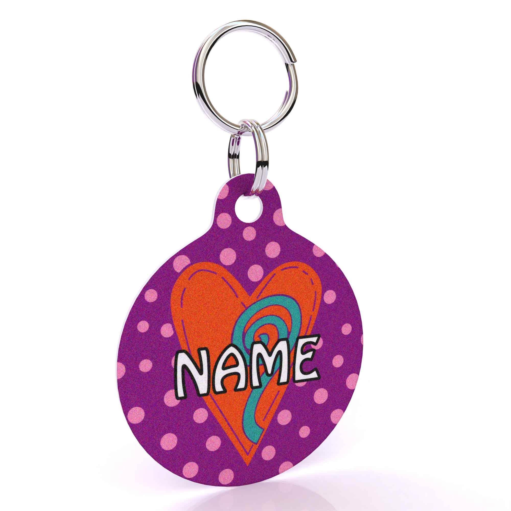 Crazy Hearts HD Dog ID Tag - Image 6