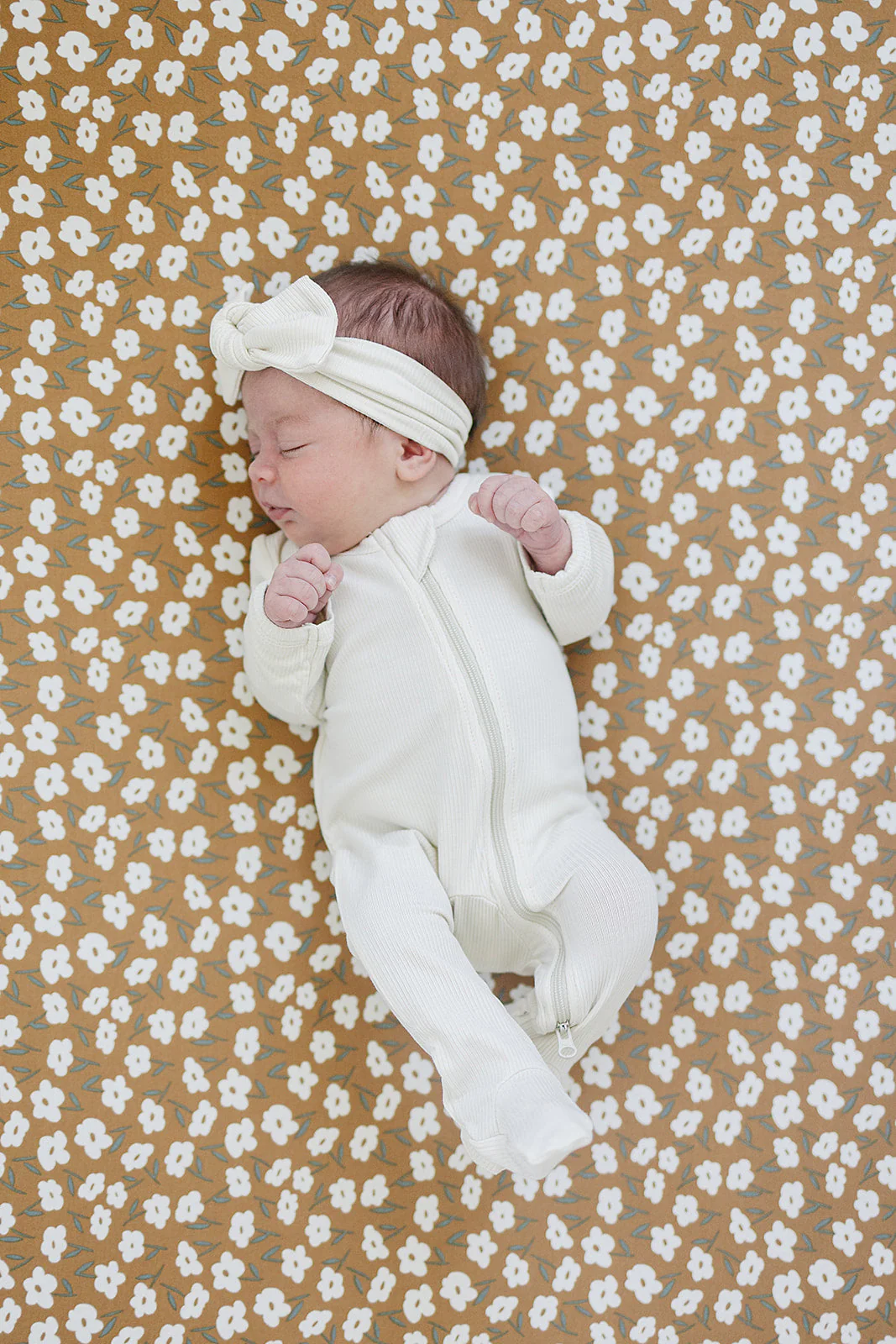 Cream Ribbed Bamboo Head Wrap - Image 2