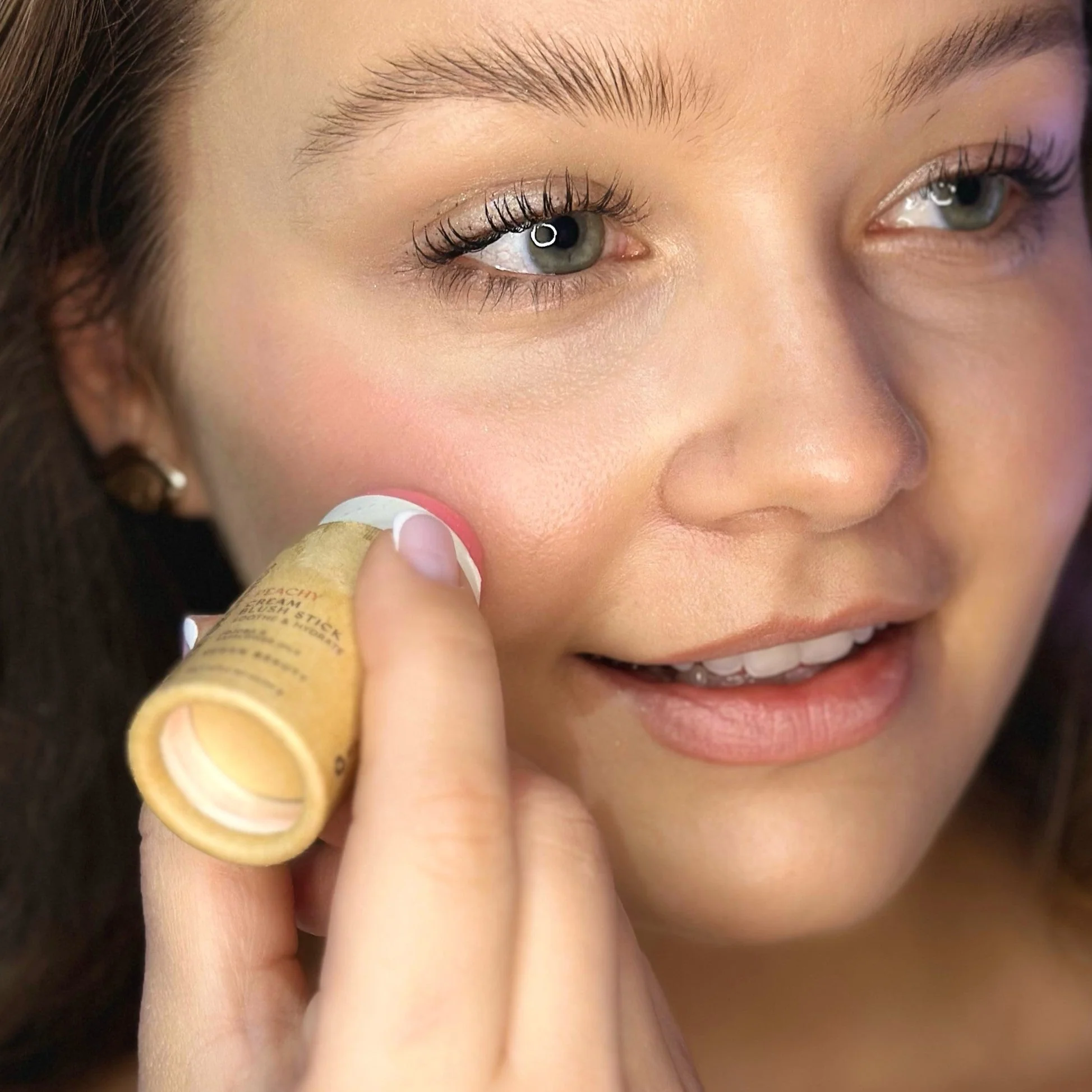 Creamy Vegan Blush Stick -  Peachy - Image 4