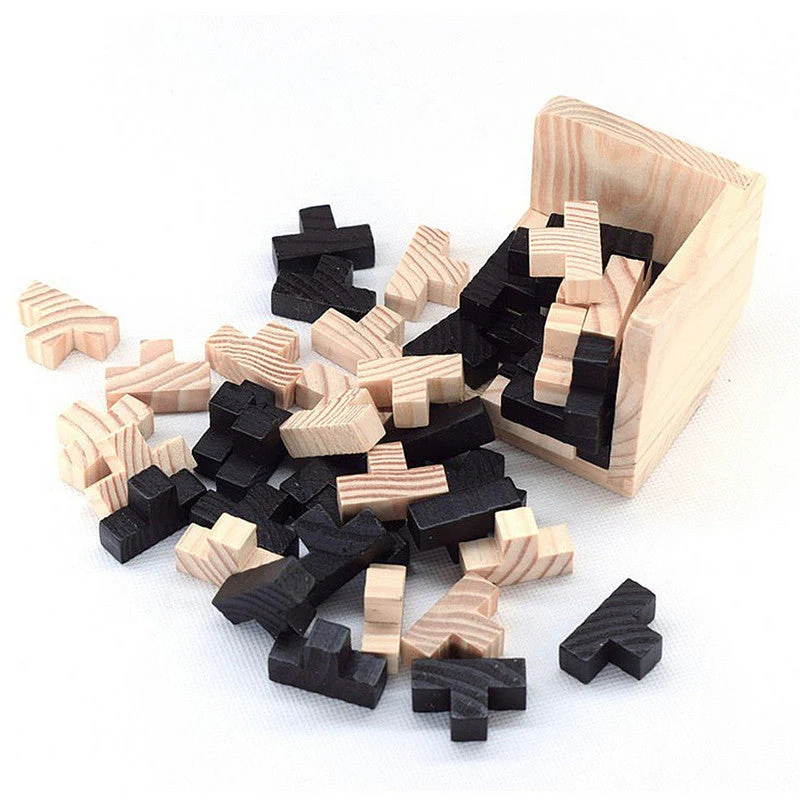 Creative 3D Puzzle Luban Interlocking Wooden Toy Early Educational Toys Puzzles - Image 2