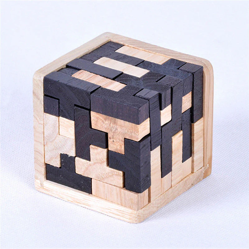 Creative 3D Puzzle Luban Interlocking Wooden Toy Early Educational Toys Puzzles - Image 3