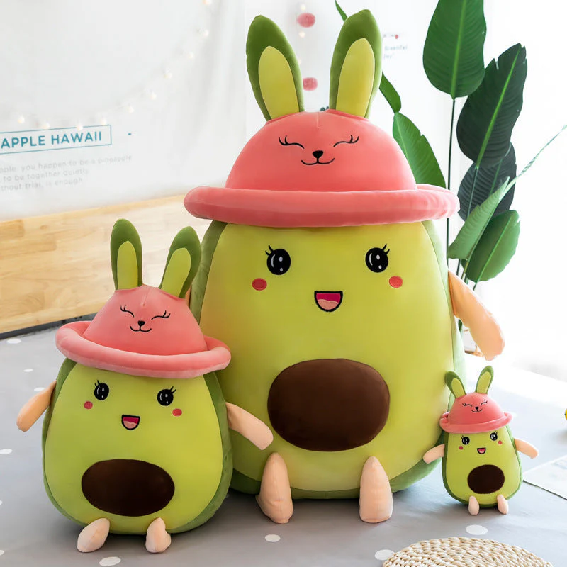 Creative Avocado Bunny Pillow Plush Toy Doll Girl Birthday Gift - Image 3