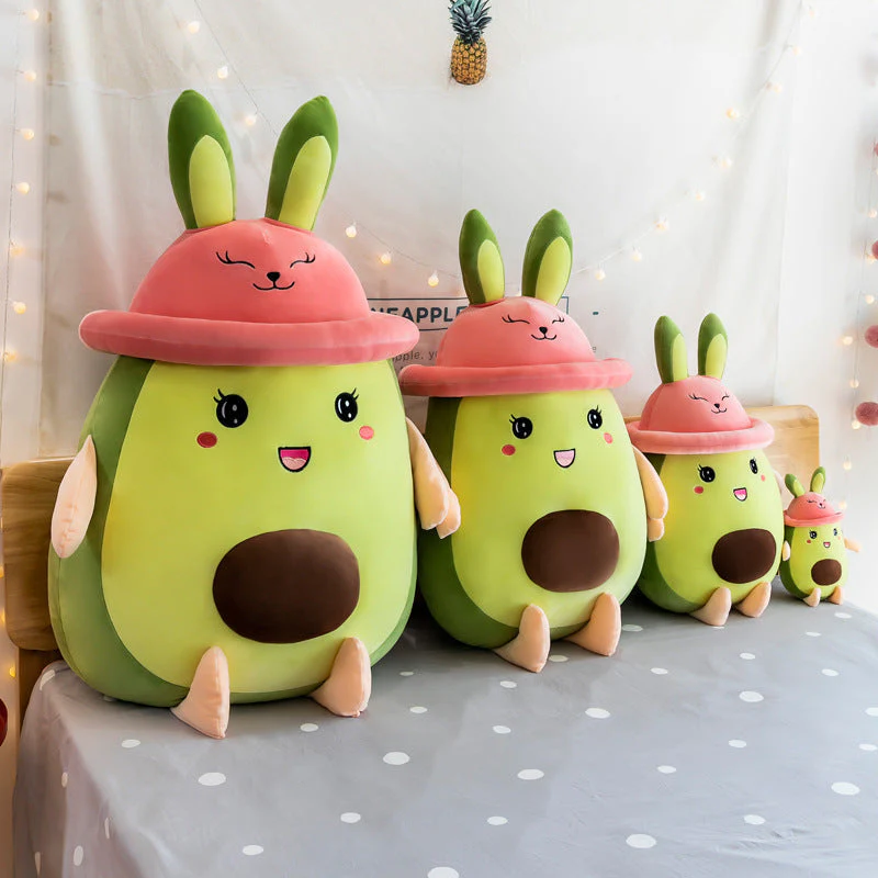 Creative Avocado Bunny Pillow Plush Toy Doll Girl Birthday Gift - Image 4