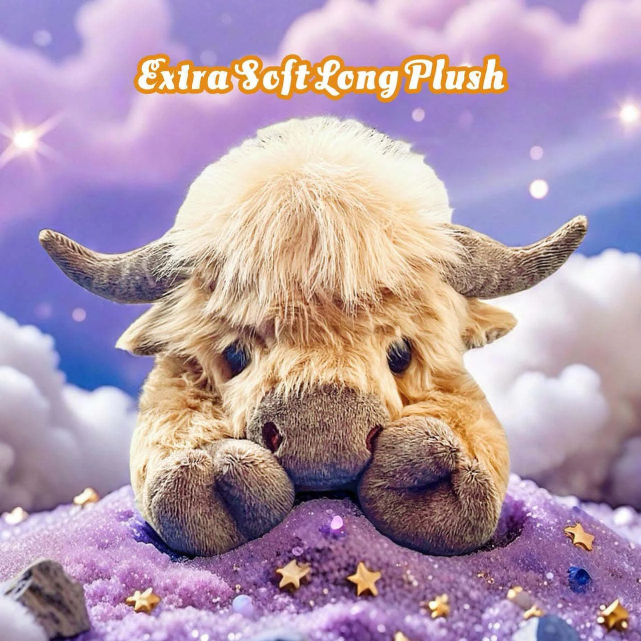 Creative Cartoon Household Highland Cow Plush Toy - Image 4
