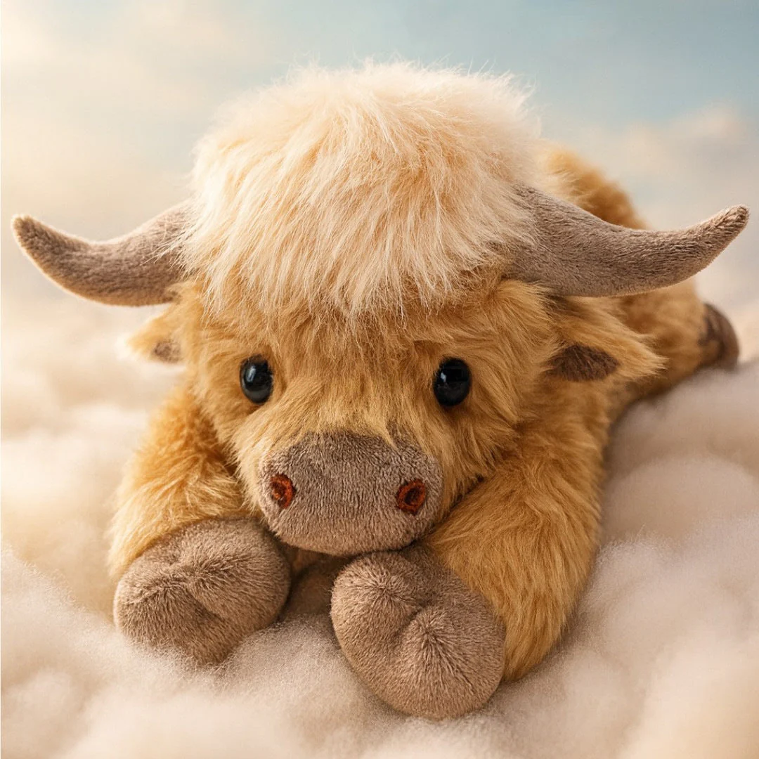 Creative Cartoon Household Highland Cow Plush Toy - Image 6