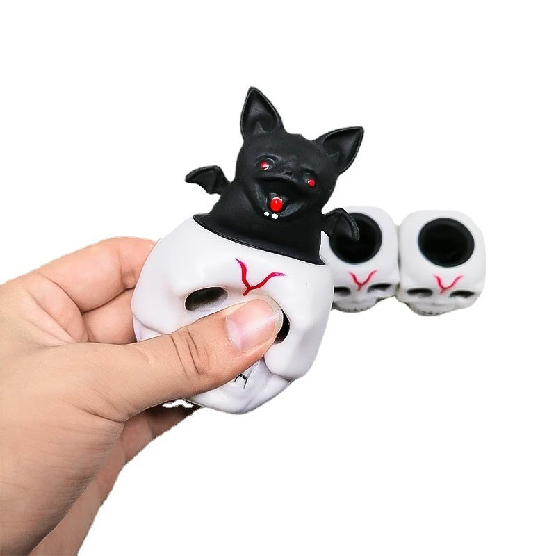 Creative Halloween Skull Squeeze Cup Decompression Toy - Image 2