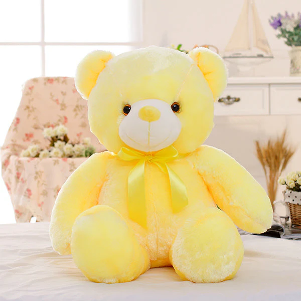 Creative Light Up LED Teddy Bear Stuffed Animals Plush Toy Colorful Glowing Christmas Gift For Kids Pillow - Image 12