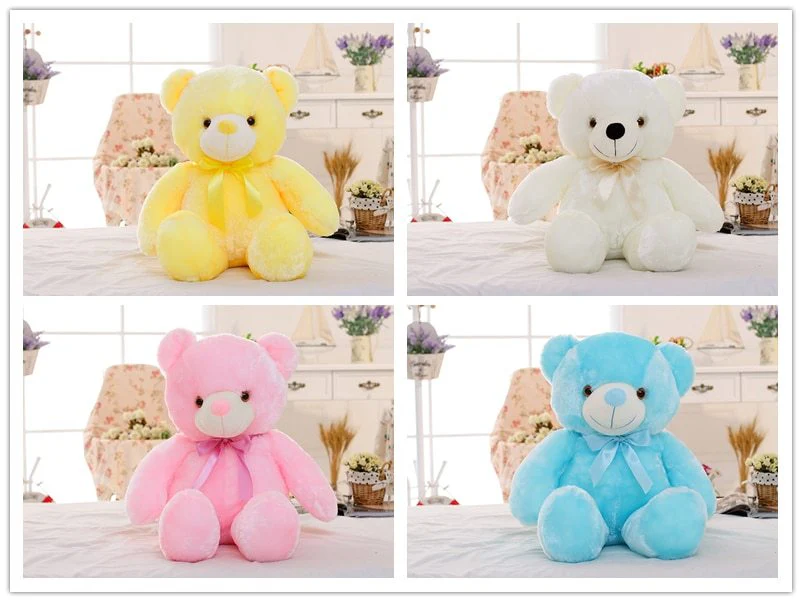 Creative Light Up LED Teddy Bear Stuffed Animals Plush Toy Colorful Glowing Christmas Gift For Kids Pillow - Image 4