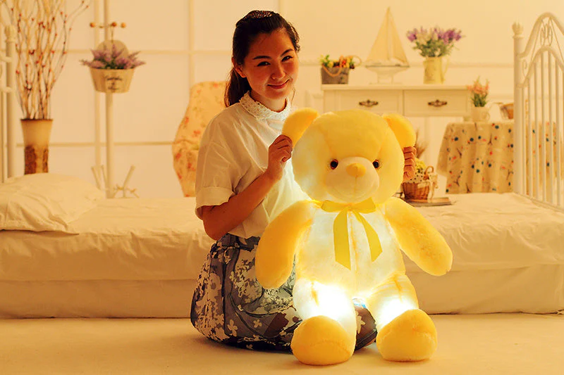 Creative Light Up LED Teddy Bear Stuffed Animals Plush Toy Colorful Glowing Christmas Gift For Kids Pillow - Image 5