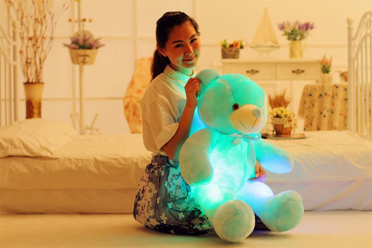 Creative Light Up LED Teddy Bear Stuffed Animals Plush Toy Colorful Glowing Christmas Gift For Kids Pillow - Image 7