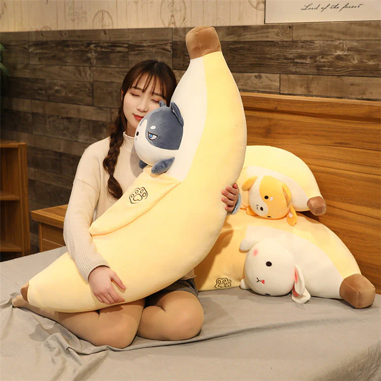 Creative Peeling Banana Plush Toy - Image 4