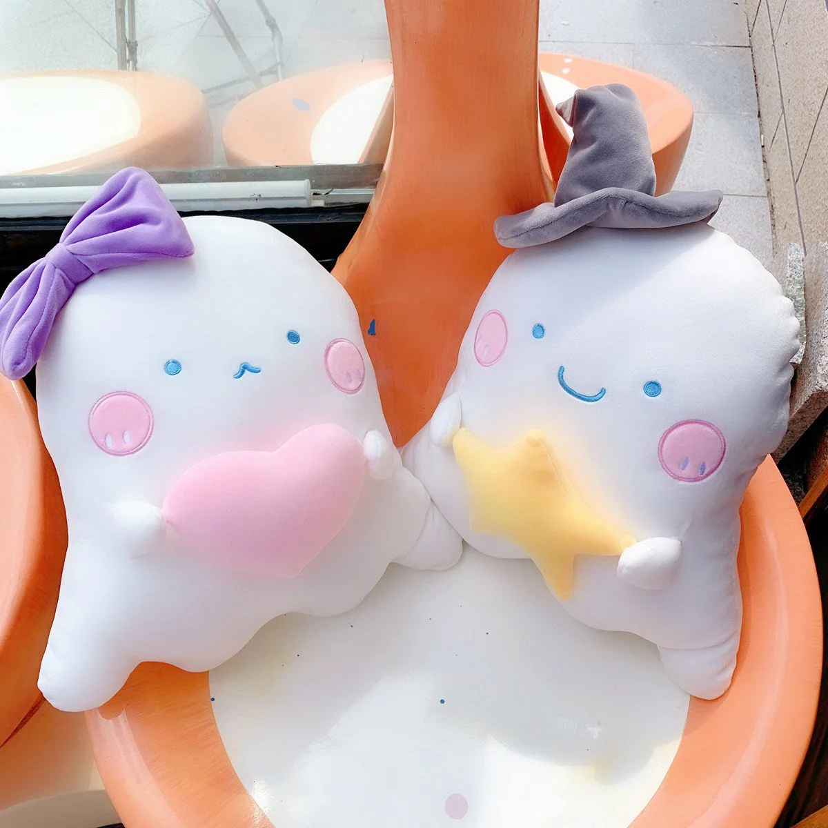 Creative Plush Toy Ghost Keychain Pendant - Image 4