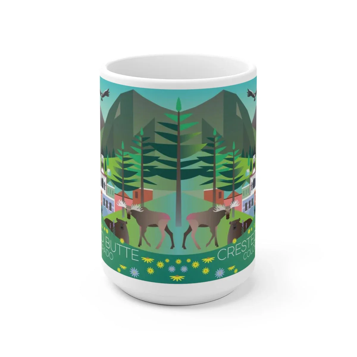 CRESTED BUTTE SUMMER 11 OZ OR 15 OZ CERAMIC MUG - Image 2