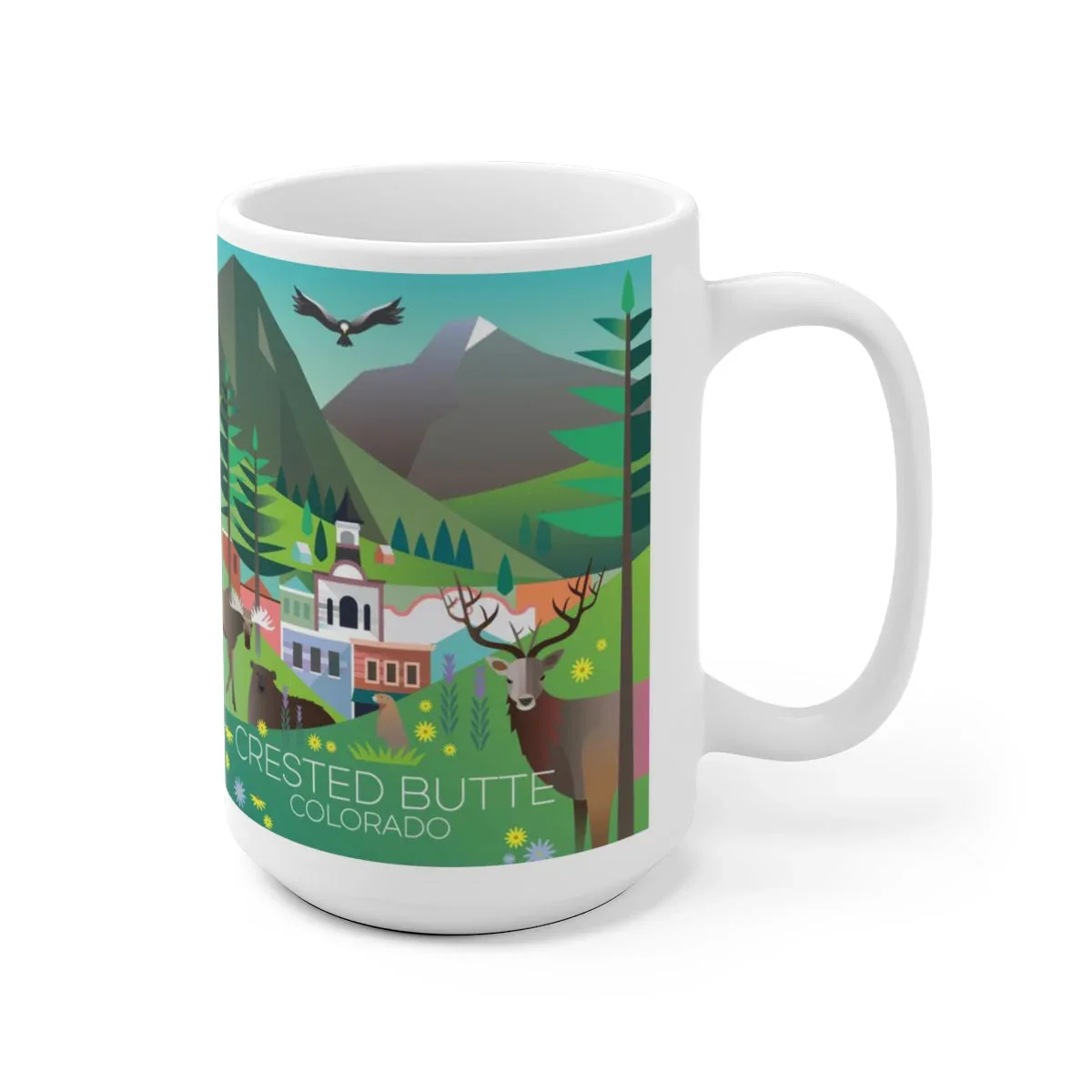 CRESTED BUTTE SUMMER 11 OZ OR 15 OZ CERAMIC MUG - Image 3
