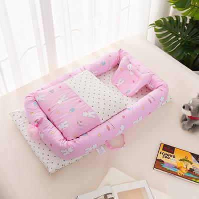 Crib Anti-pressure Newborn Foldable Portable Crib Middle Bed Baby Infant Mattress Bionic Travel Bed - Image 12