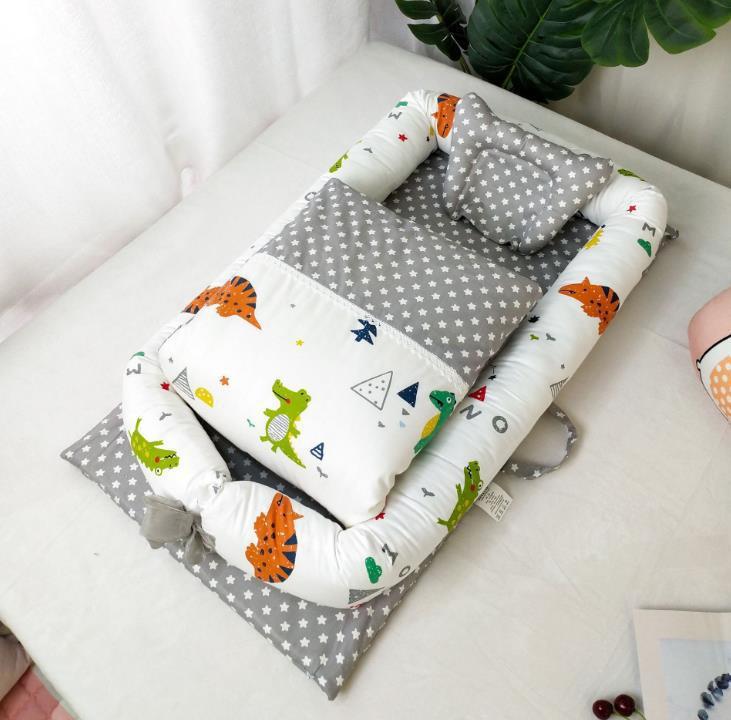 Crib Anti-pressure Newborn Foldable Portable Crib Middle Bed Baby Infant Mattress Bionic Travel Bed - Image 13