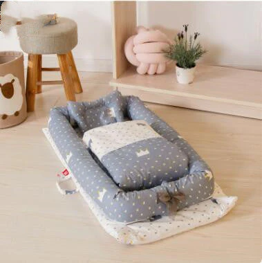 Crib Anti-pressure Newborn Foldable Portable Crib Middle Bed Baby Infant Mattress Bionic Travel Bed - Image 15