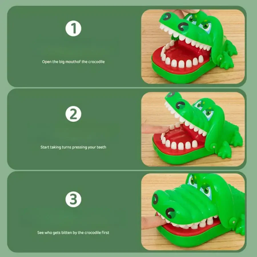 Crocodile Teeth Toys Game for Kids Crocodile Biting Finger Dentist Games Funny Toys for Children Adult Stress Relief Prank Toys - Image 2
