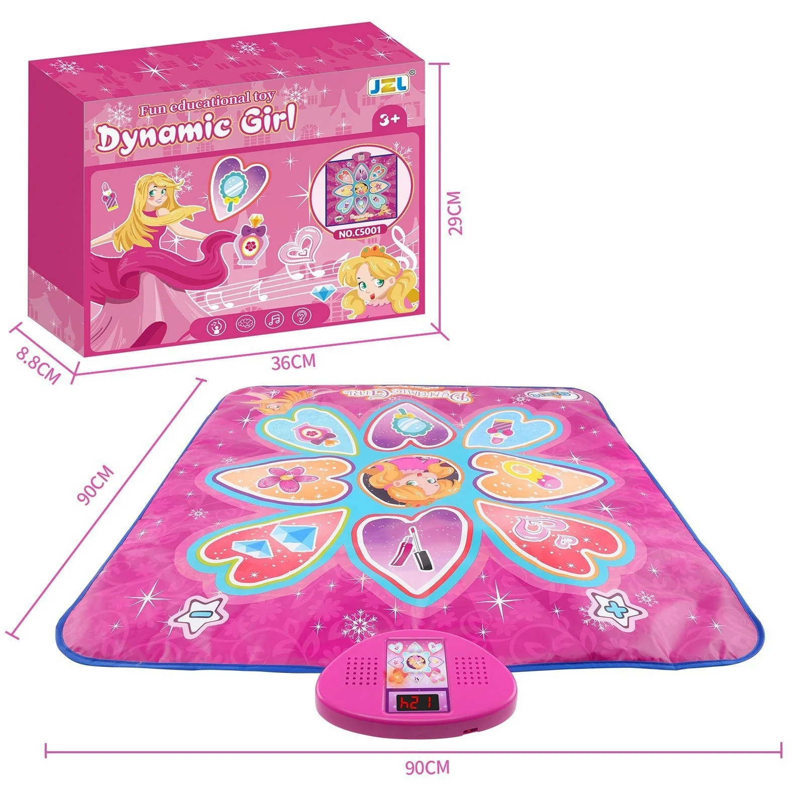 Cross-border Children's Electronic Dancing Mat Wireless Princess Dance Mat Pedal Game Mat Music Blanket Girl Boy Toy - Image 5