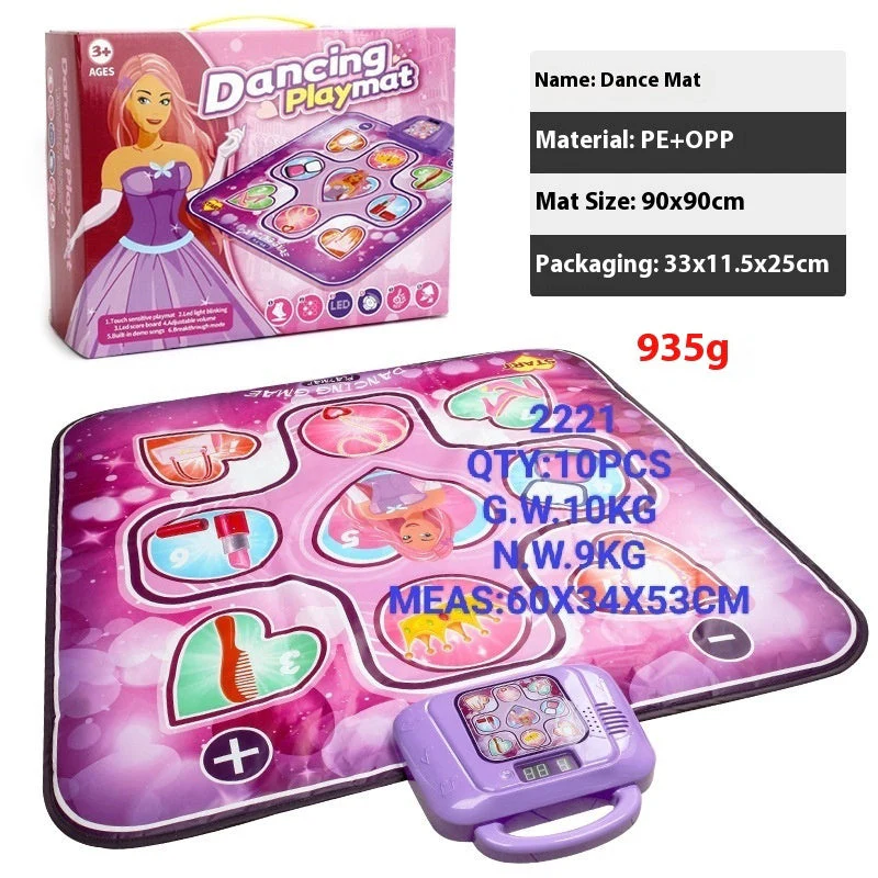 Cross-border Children's Electronic Dancing Mat Wireless Princess Dance Mat Pedal Game Mat Music Blanket Girl Boy Toy - Image 6