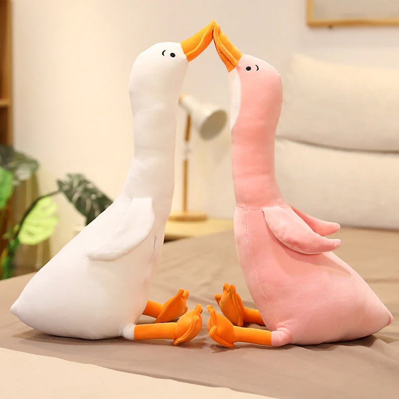 Cross-Border Hot Sale Big White Goose Doll Plush Toy Bed Sleeping Pillow Cushion Girl Child Doll Doll - Image 4