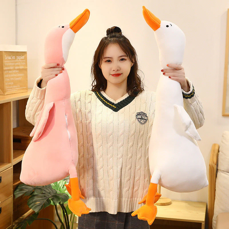 Cross-Border Hot Sale Big White Goose Doll Plush Toy Bed Sleeping Pillow Cushion Girl Child Doll Doll - Image 5