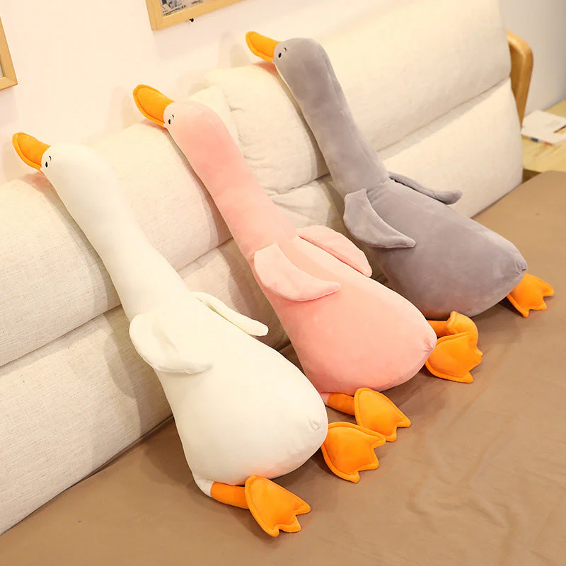 Cross-Border Hot Sale Big White Goose Doll Plush Toy Bed Sleeping Pillow Cushion Girl Child Doll Doll - Image 6