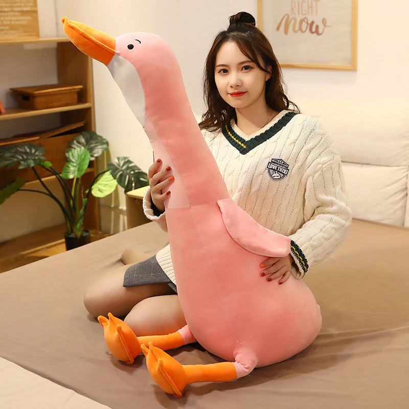 Cross-Border Hot Sale Big White Goose Doll Plush Toy Bed Sleeping Pillow Cushion Girl Child Doll Doll - Image 7