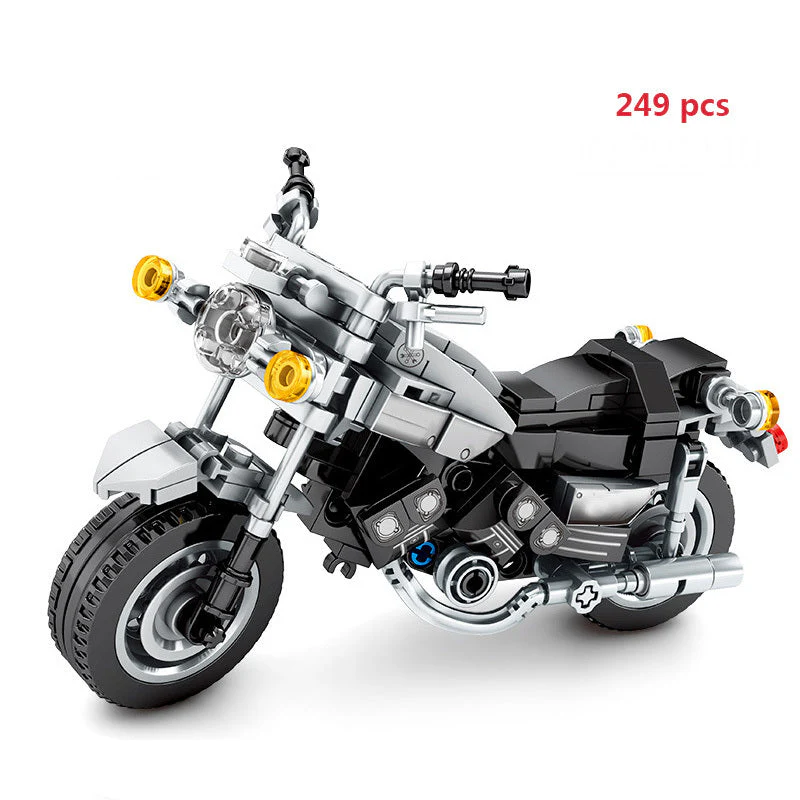 Cross-country Motorcycle Building Block Puzzle Toy - Image 5
