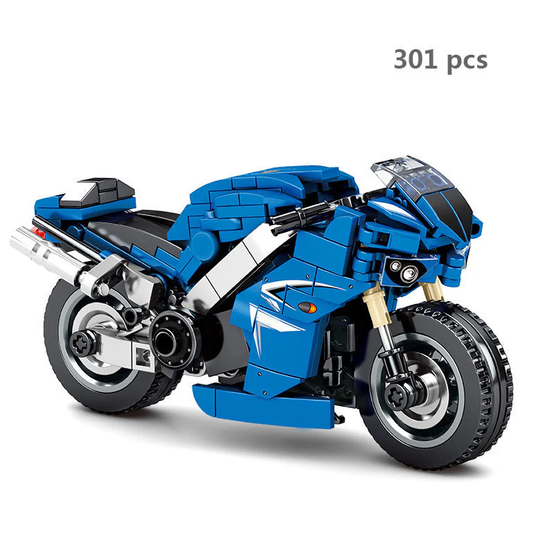 Cross-country Motorcycle Building Block Puzzle Toy - Image 9