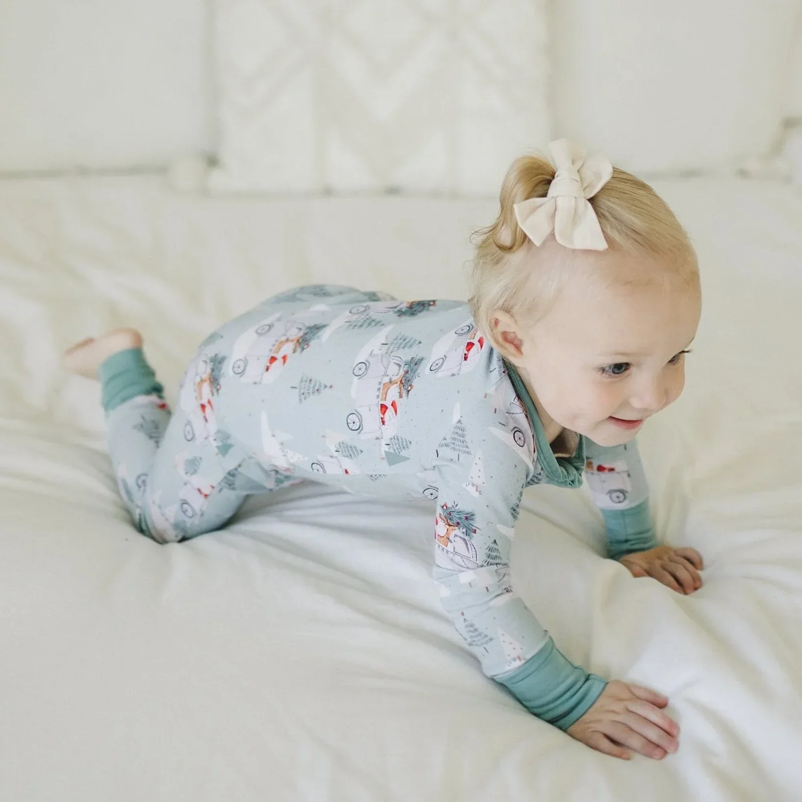 Cruisin' to Christmas Bamboo Zippy Romper - Image 4