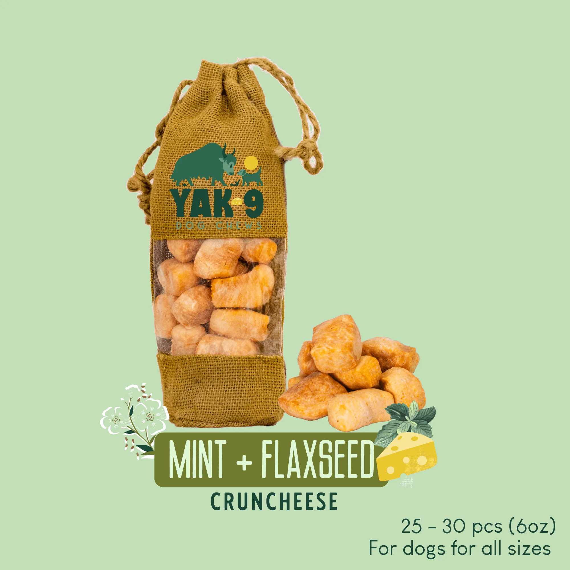 CrunCheese Yak Cheese Treats for Dogs - 6 oz - Image 2