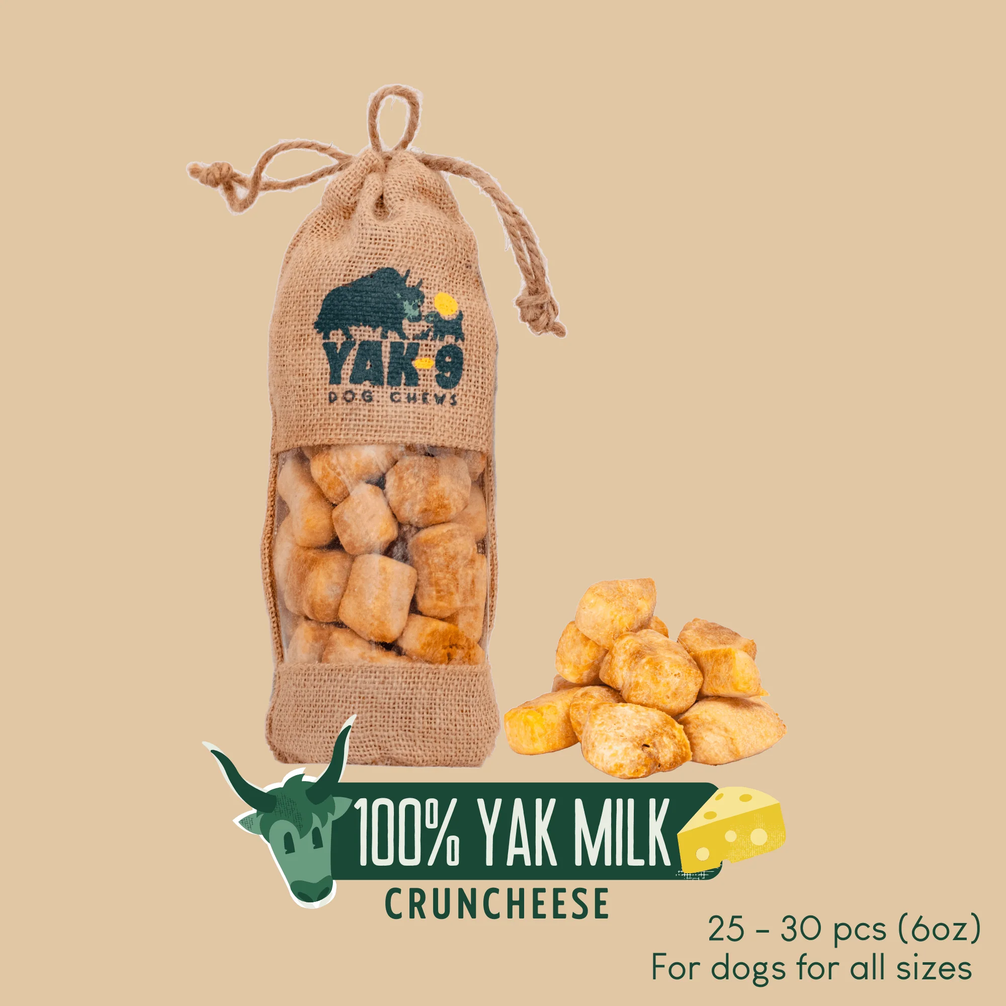 CrunCheese Yak Cheese Treats for Dogs - 6 oz - Image 3
