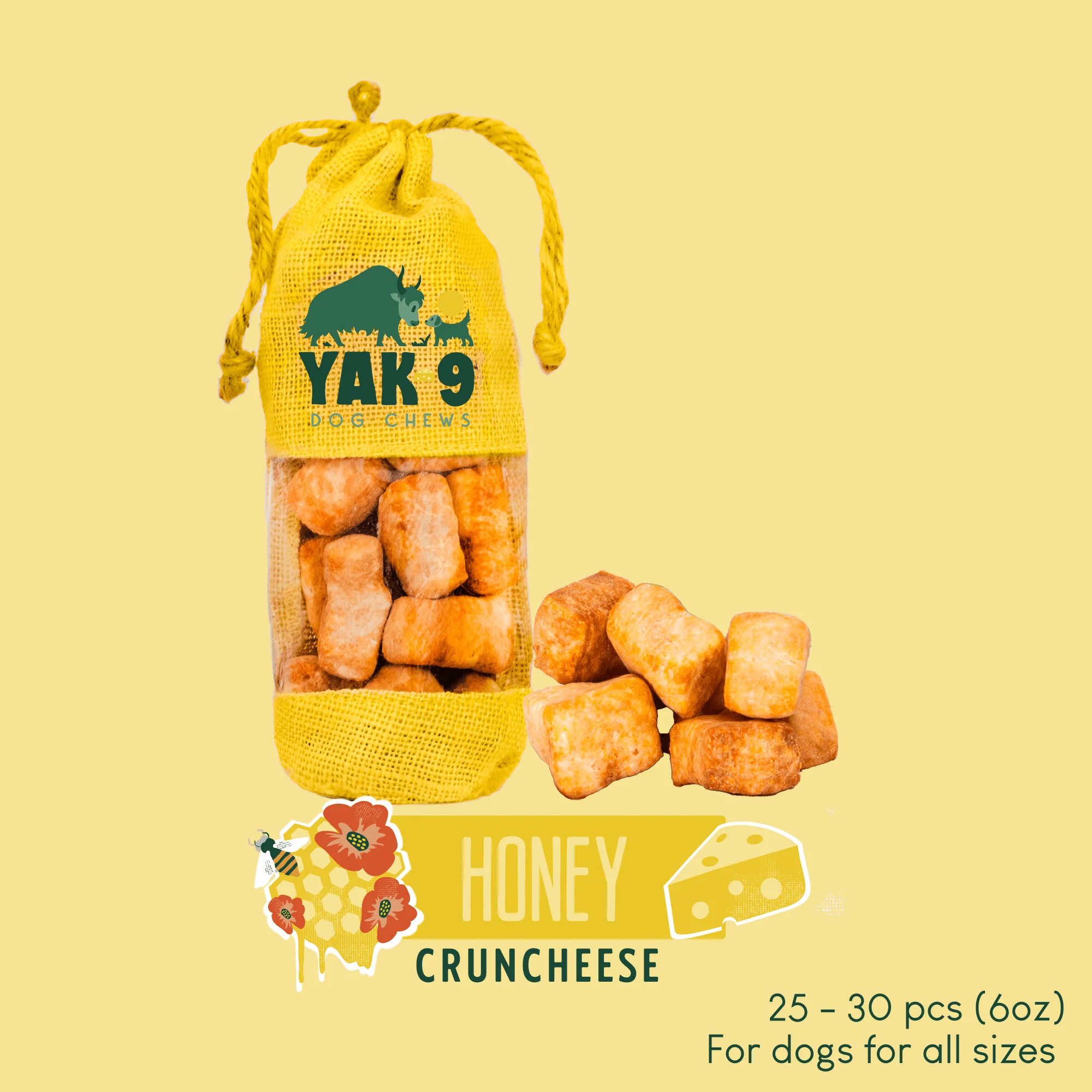 CrunCheese Yak Cheese Treats for Dogs - 6 oz - Image 4