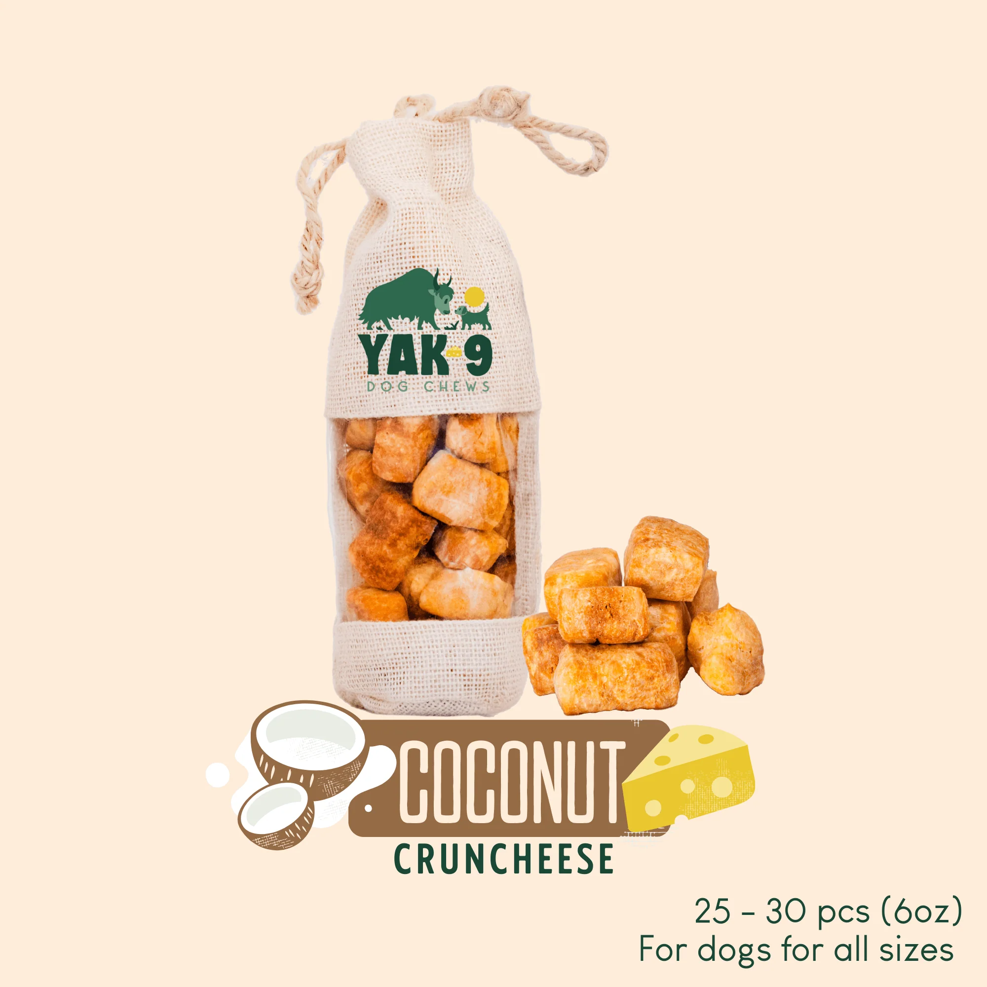 CrunCheese Yak Cheese Treats for Dogs - 6 oz - Image 6