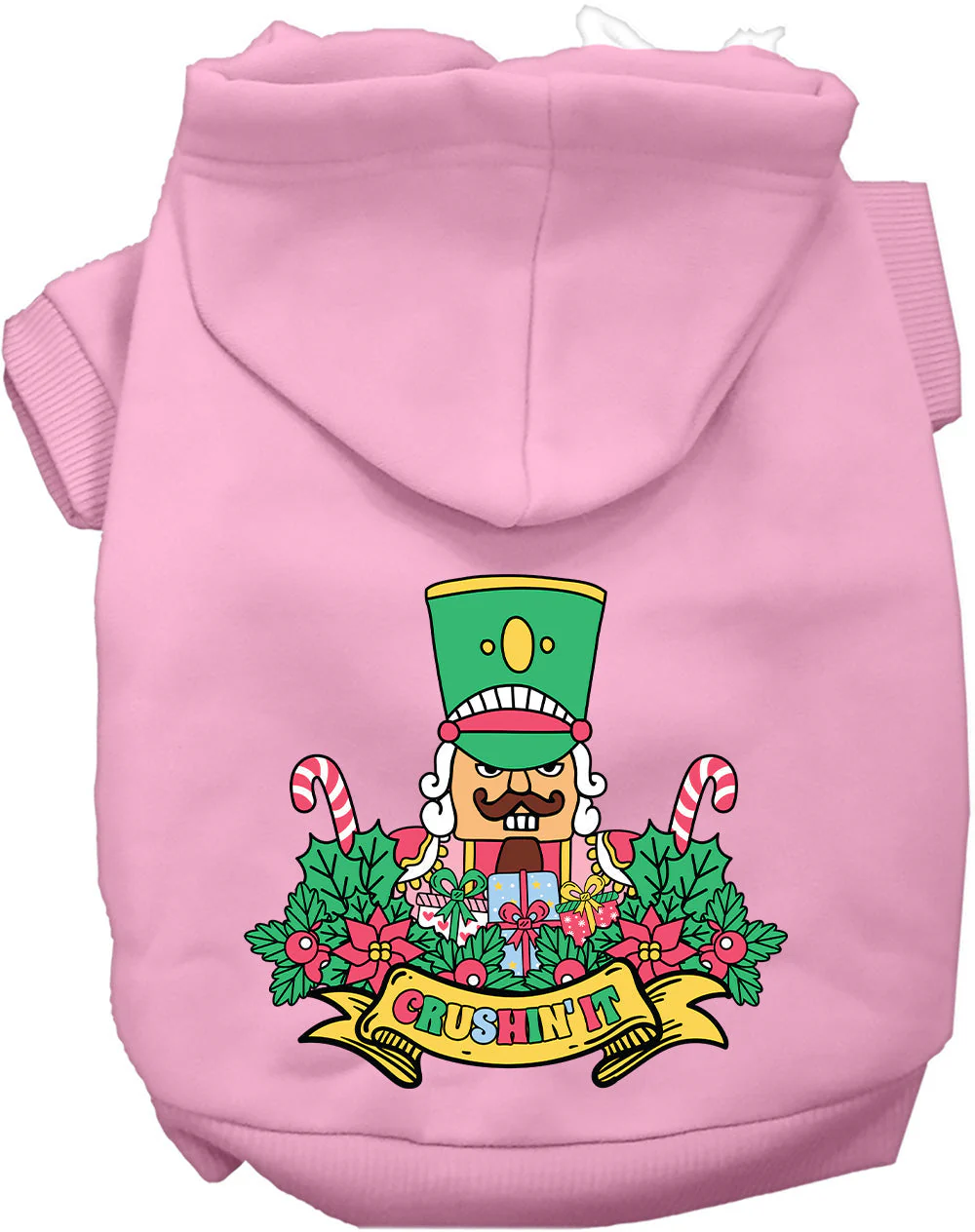 Crushin' It Nutcracker Style Christmas Pet Hoodie - Image 10