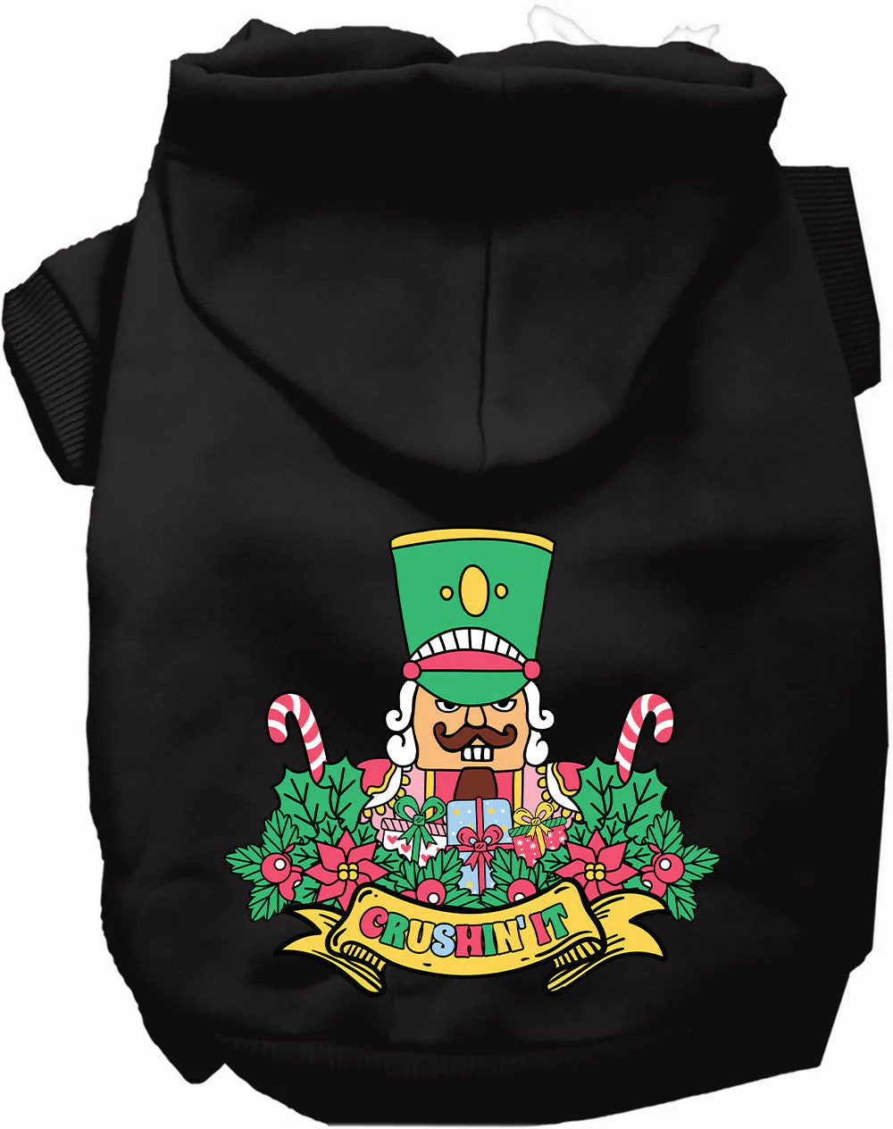 Crushin' It Nutcracker Style Christmas Pet Hoodie - Image 4