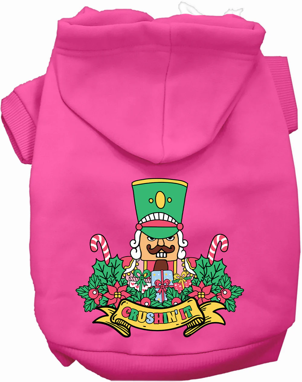 Crushin' It Nutcracker Style Christmas Pet Hoodie - Image 6