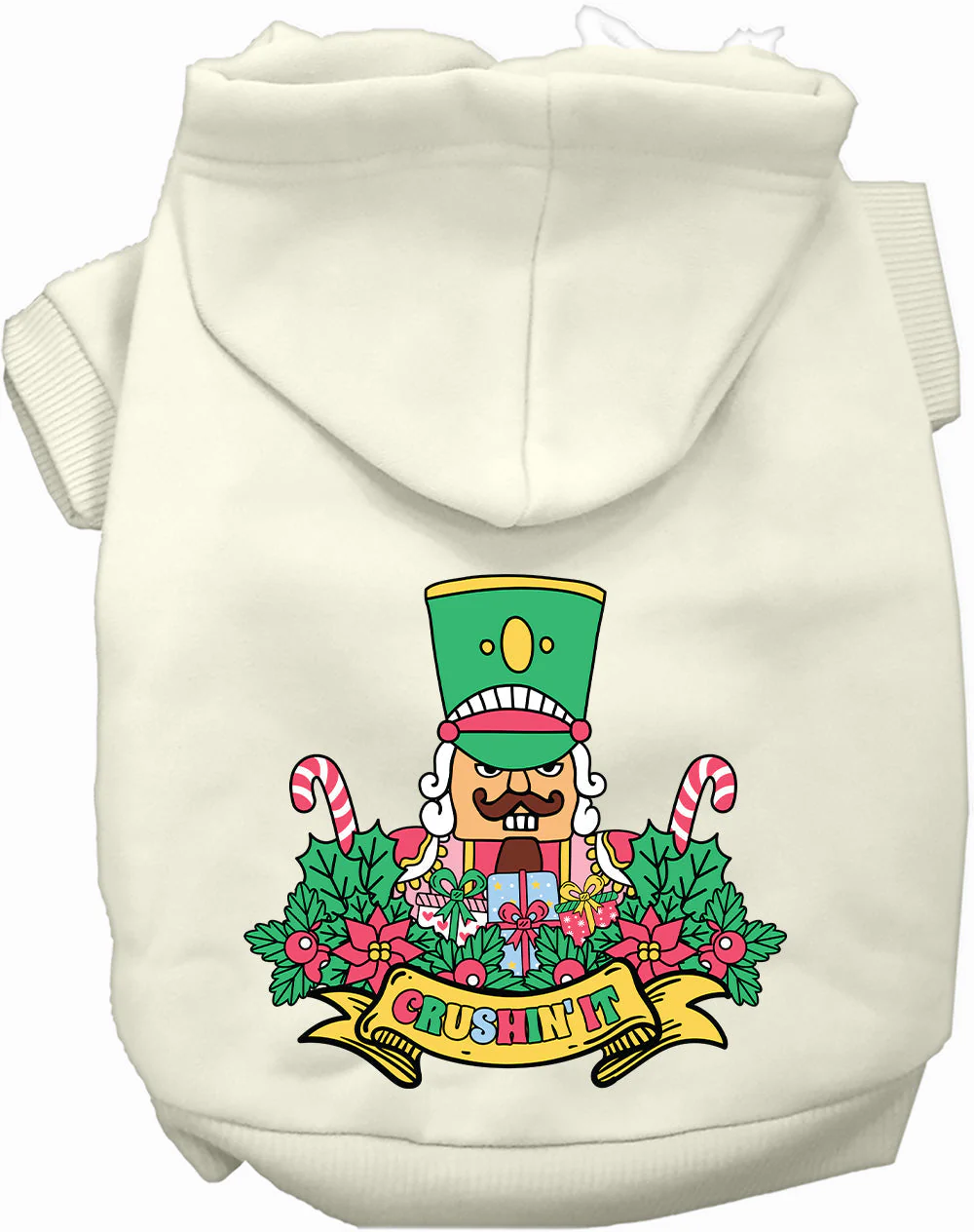 Crushin' It Nutcracker Style Christmas Pet Hoodie - Image 8