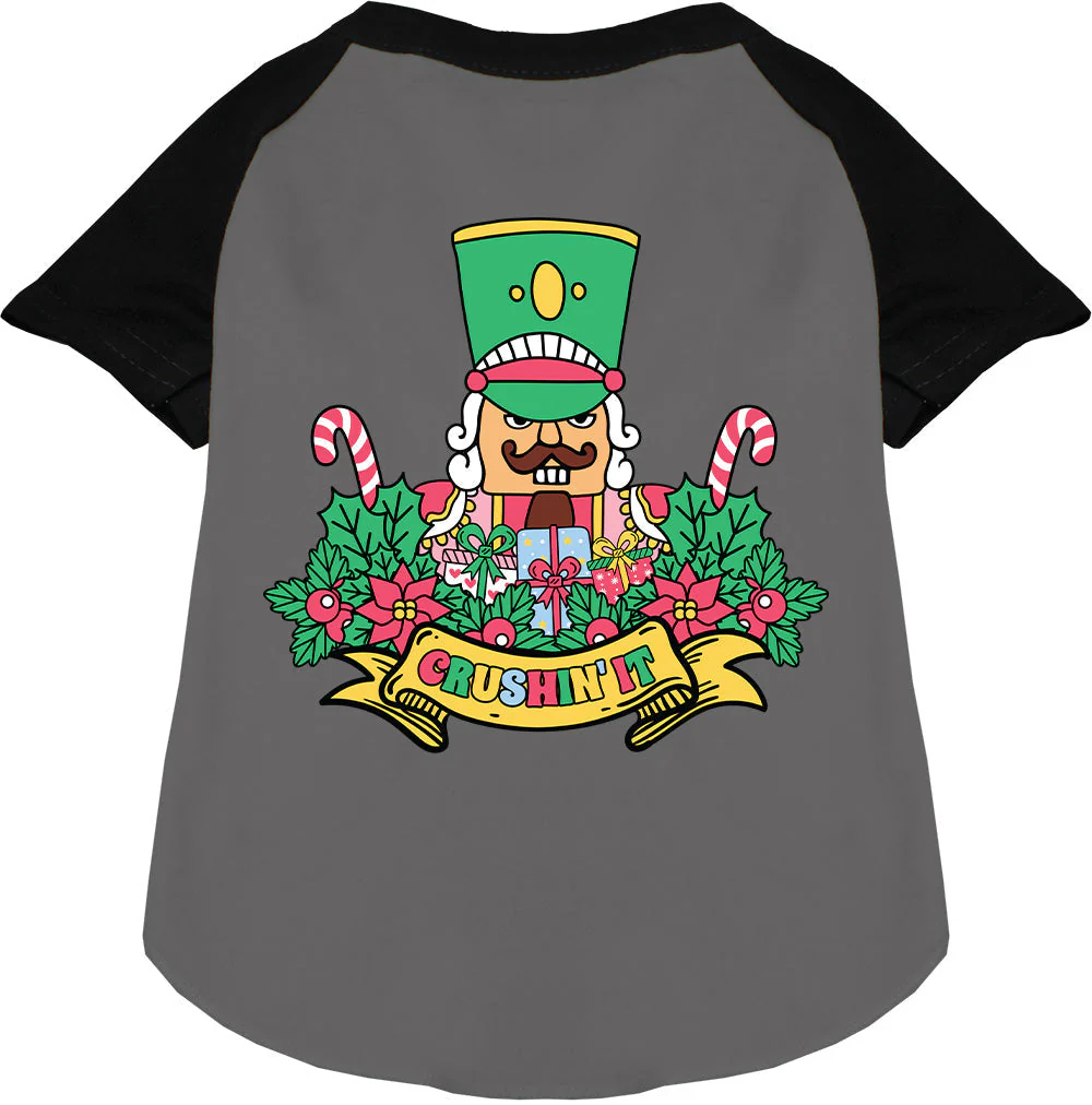 Crushin' It Nutcracker Style Pet Raglan Shirt - Image 3