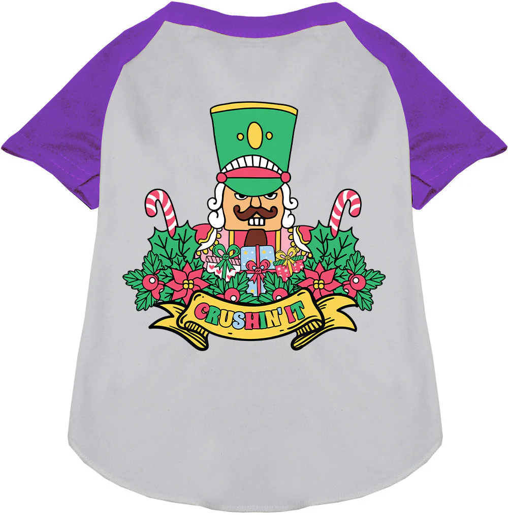 Crushin' It Nutcracker Style Pet Raglan Shirt - Image 6