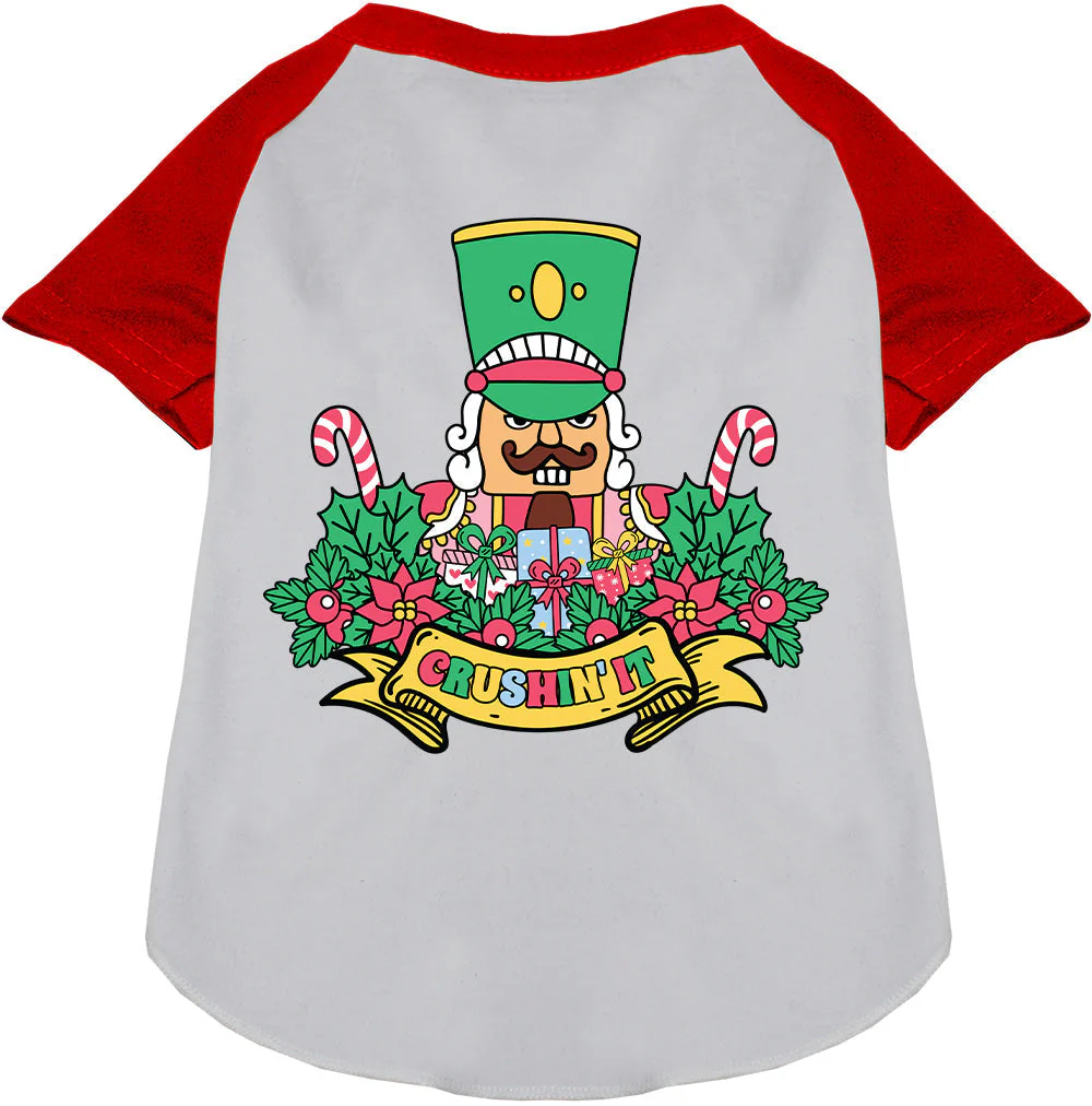 Crushin' It Nutcracker Style Pet Raglan Shirt - Image 7