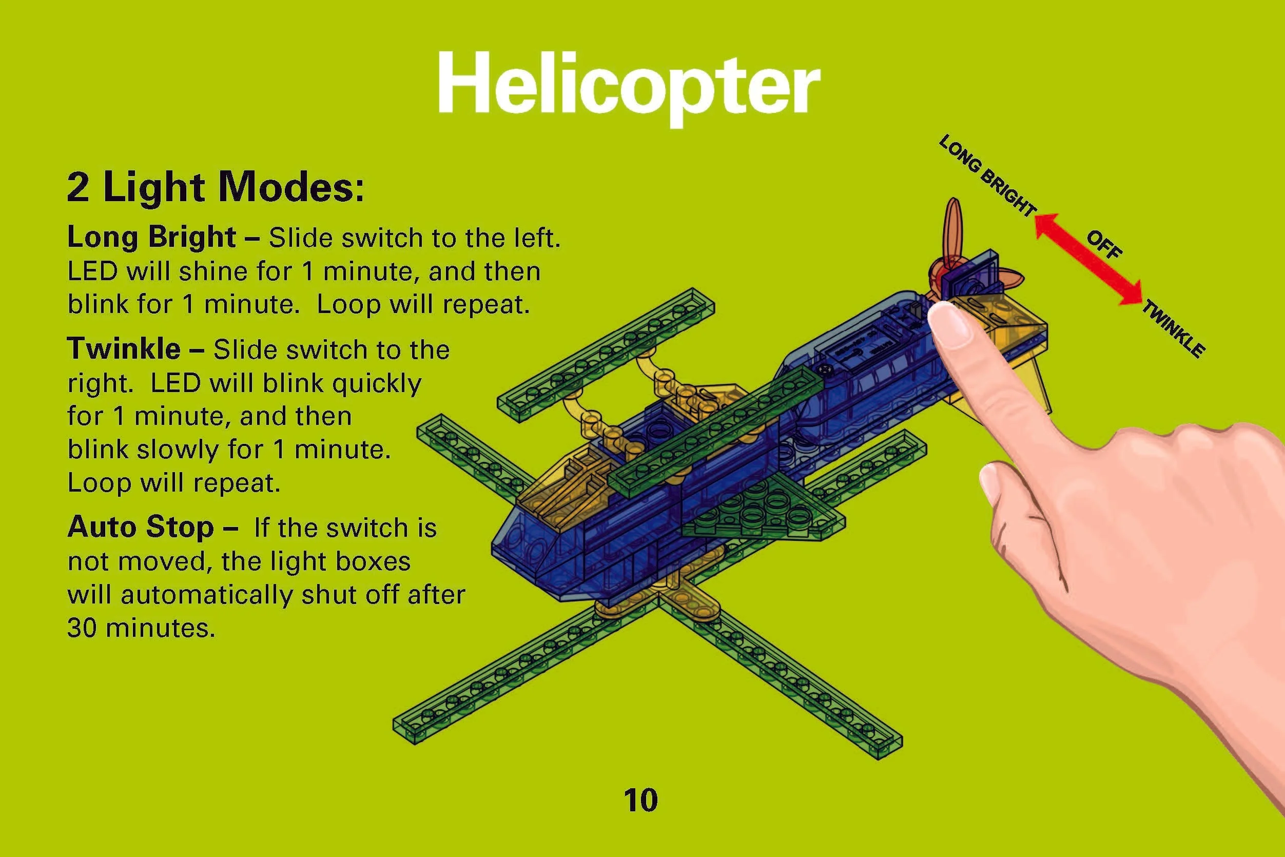 CRYSTAL BRIX 3-in-1 Light Up Aircraft - Image 6