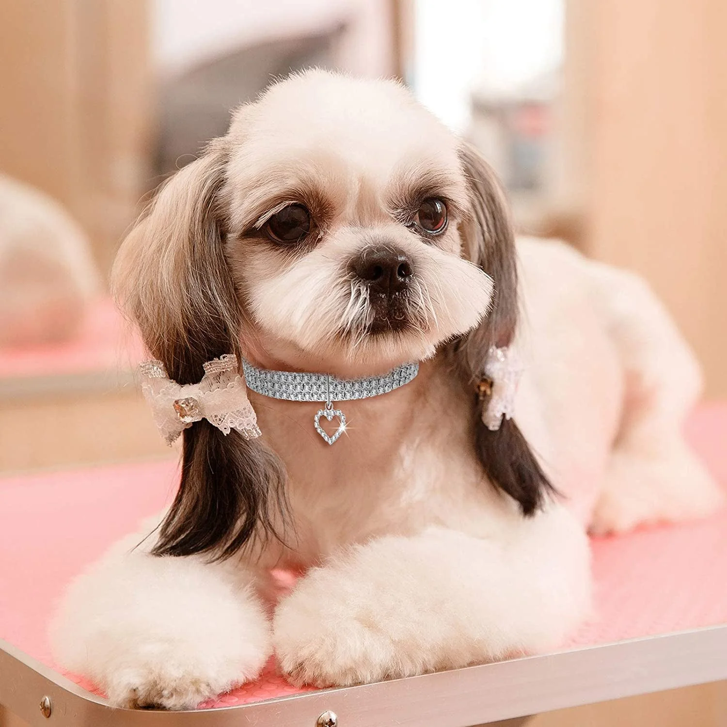 Crystal Cat Collar Elastic Pet Necklace - Image 7