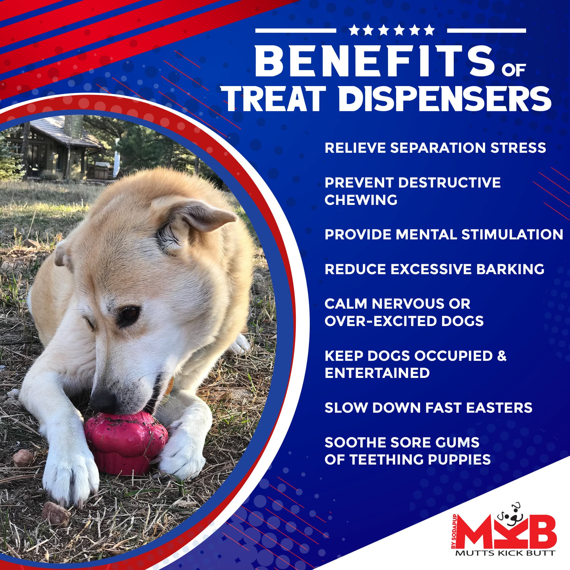 Cupcake eDispenser - Durable Rubber Chew Toy & Treat Dispenser | USA Made - Image 3
