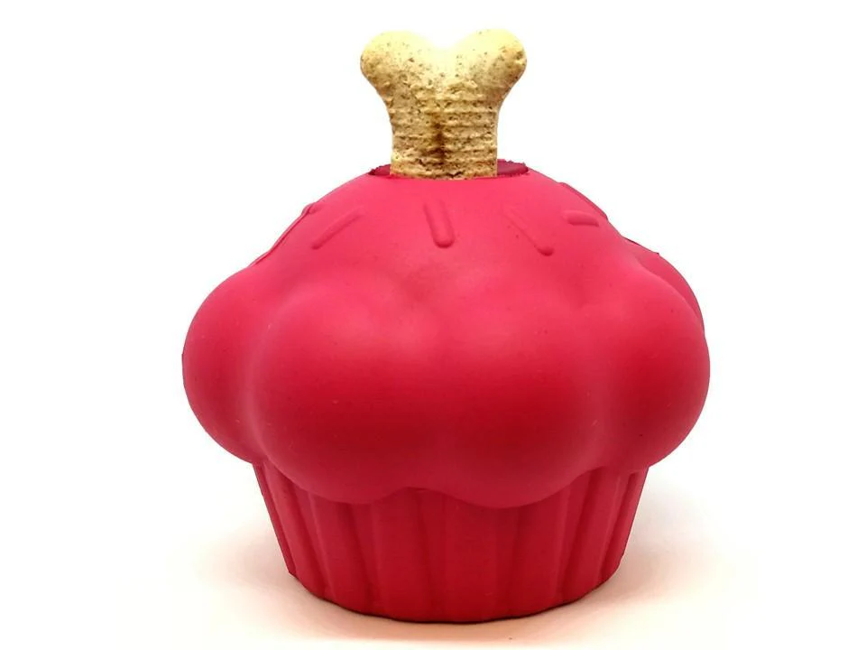 Cupcake eDispenser - Durable Rubber Chew Toy & Treat Dispenser | USA Made - Image 6